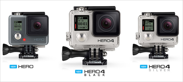 GoPro Goes 4K with HERO4 Black, Adds Touchscreen to HERO4