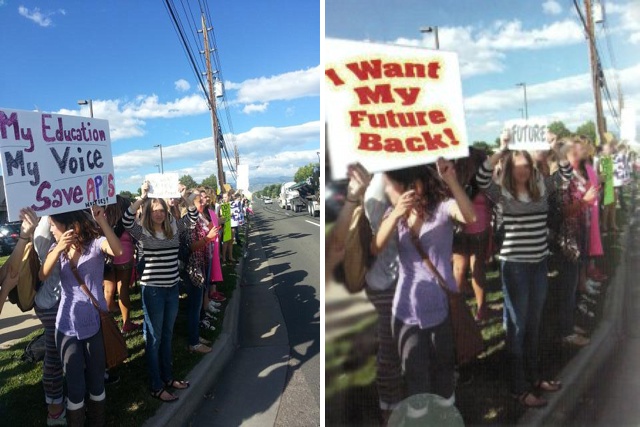 Un-altered photo (left), Photoshopped photo (right).