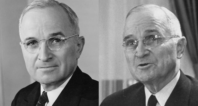 Harry S. Truman in 1945 and 1953