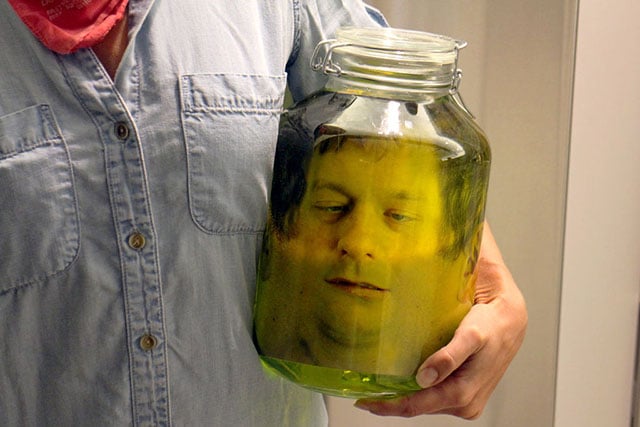A Photograph of Your Face in a Jar Makes for a Creepy Halloween Prank