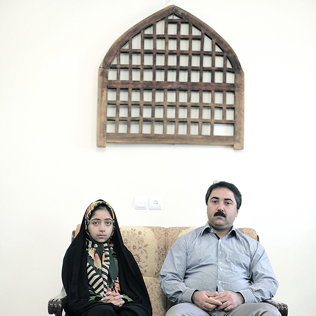 Fatemeh's father is office employee. "He is a good father. I don't know what to add," she said.