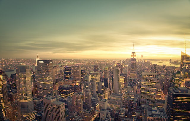new york cityscape - skyline at sunset (1)