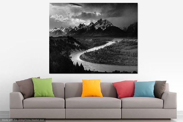Wallapp Shows You What Your Photo Would Look As Wall Art In A Room Petapixel - Wall Art For Front Room