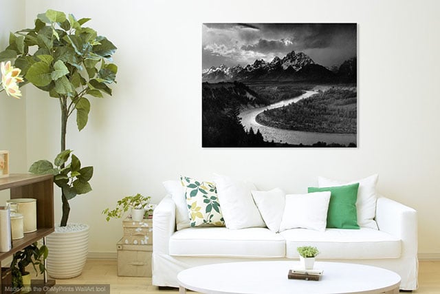 Wallapp Shows You What Your Photo Would Look As Wall Art In A Room Petapixel - Wall Art For Front Room