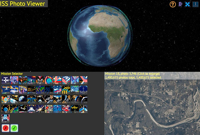 video showing earthviewer application