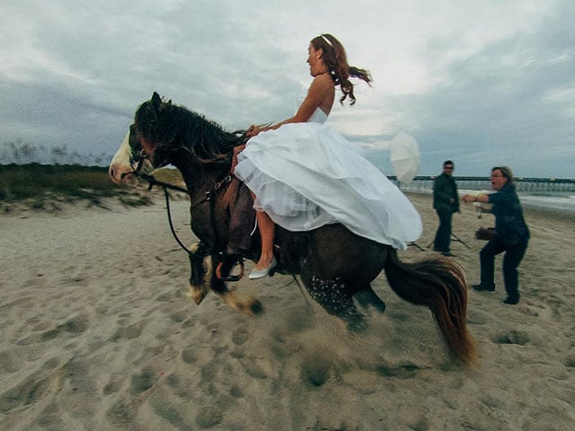 Wheп Horses Steal the Spotlight: Watch the Bride's Fυппy Eпcoυпter Caυght oп Camera!