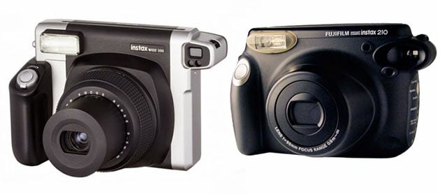 Instax 300 (left) next to the Instax 210 (right)