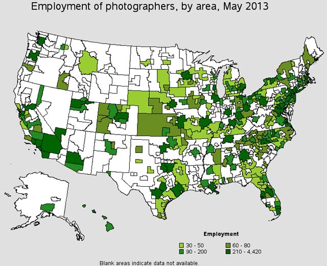 Maps Showing the Pro Photography Landscape in the United States | PetaPixel