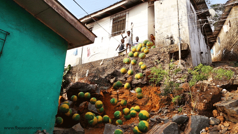 Ducor Hotel is built on a hill that was once surrounded with forests. This hill has since been chaotically urbanised and suffers from severe erosion. Heavy rains turn the streets into torrents and cascades eroding the foundation of houses.