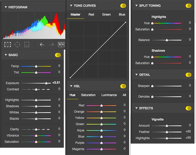 polarr photo editor conserves raw size