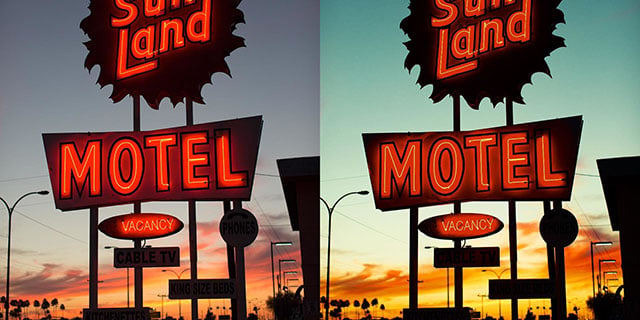 The style "Neon" by photographer Thomas Hawk.