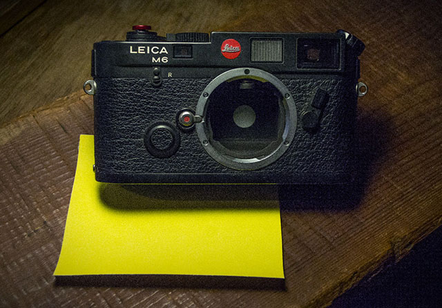 DIY Leica M-P 'Correspondent' Edition on  Comes with a Leica M6 and  Sandpaper