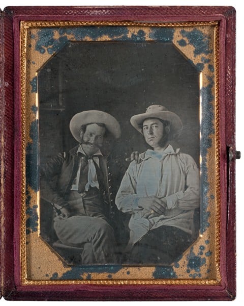 Daguerreotype of two American officers during the Mexican-American War, Veracruz, Mexico, 1847 [#]