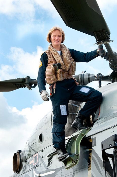 Lt. Becky Frater RN: The first woman to pilot a Black Cat helicopter.
