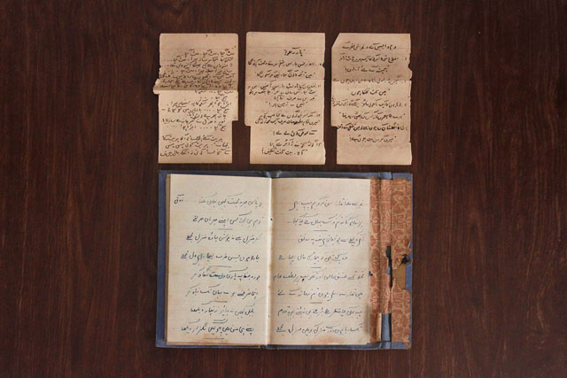 My grandfather’s poems "This notebook belonged to my grandfather in the early 1960s. He used to write his own poetry and also wrote out other people's’ poems which he liked. Because I never got the chance to meet him, reading his poetry and just looking at his handwriting makes me feel close to him." Hira Karachi, Pakistan