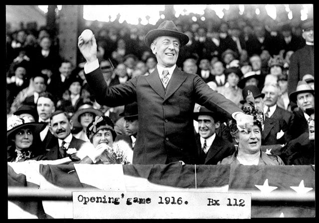 Woodrow Wilson in 1916