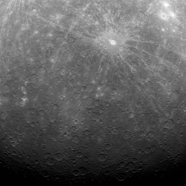 The first ever obtained from a spacecraft in orbit over Mercury.