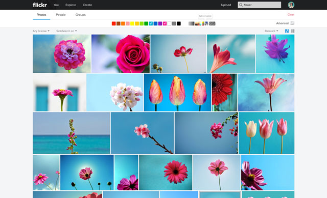 Flickr_Web_Color Search_Minimal