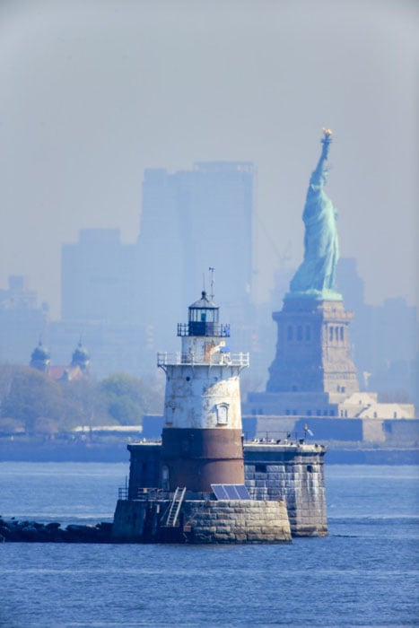 Statue of Liberty and Lighthouse