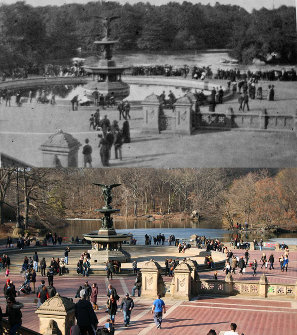 The main fountain in Central Park