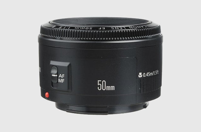 The current Canon EF 50mm f/1.8 II "Nifty Fifty"