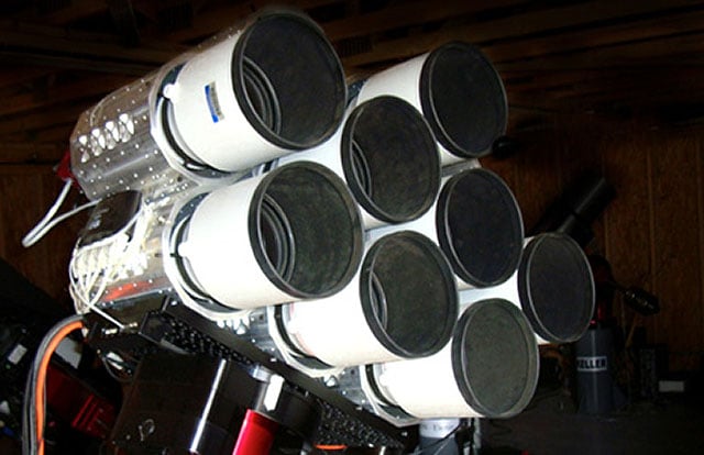Yale astronomers used the 8-lens Dragonfly with a different arrangement.