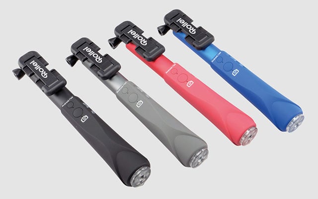 Rollei's new selfie sticks come in a variety of colors.