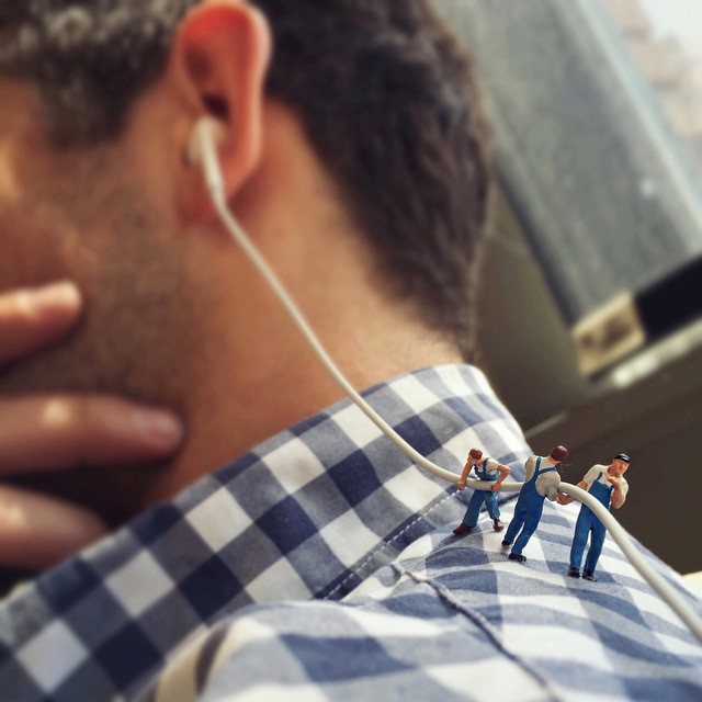 It is impossible to get our coworkers’ attention when they wear headphones.