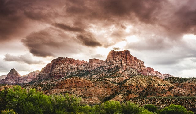 I waited for a couple of hours to get this shot. The clouds rolled in at the perfect time.