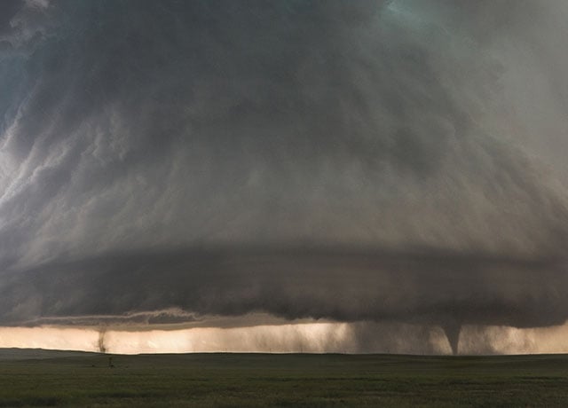 Sister Tornados Under Supercell // Simla, Colorado