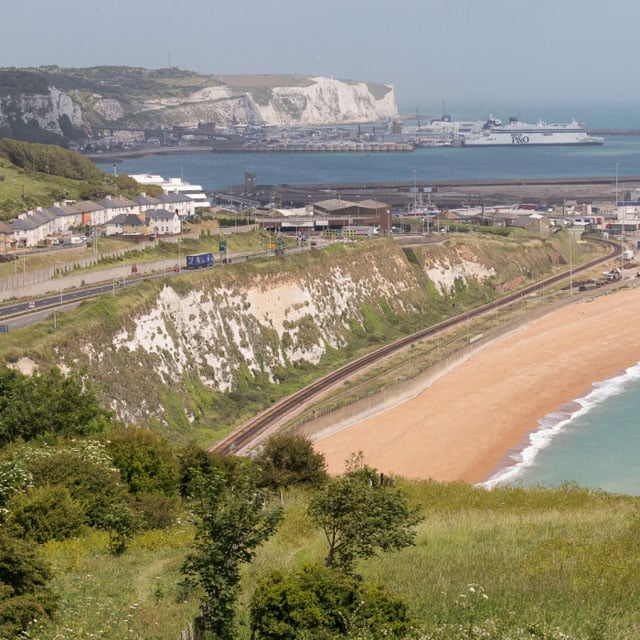 Dover from Shakespeare cliff.