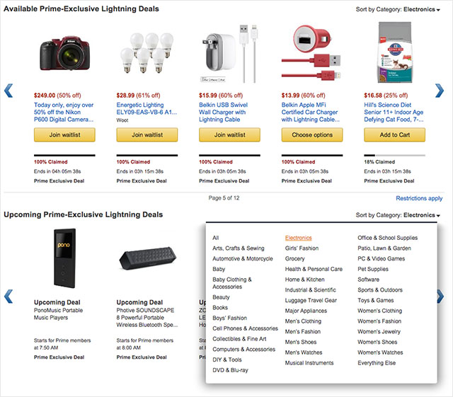 Lightning Deals vs Prime Exclusive Deals