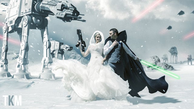 Video: Creating a Star Wars Wedding Photo with 12 Hours of Photoshop ...