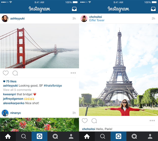 Instagram Now Supports Landscape and Portrait Format Photos