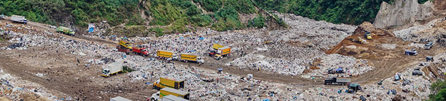 In-camera panoramic of the landfill