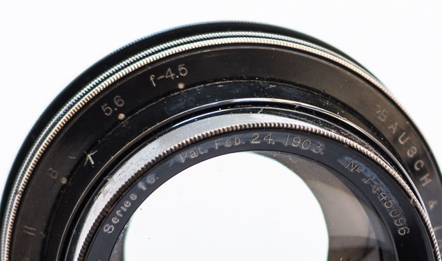 Bausch & Lomb - Zeiss Tessar lens, wide open at f/4.5. Photo: Ian Tuttle