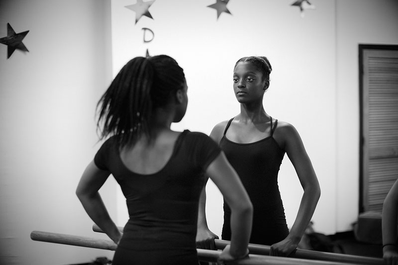 Girls learn skills and discipline at a ballet Class at the Boys & Girls Club of Newburgh. Ben Moldenhauer/Photographers for Hope