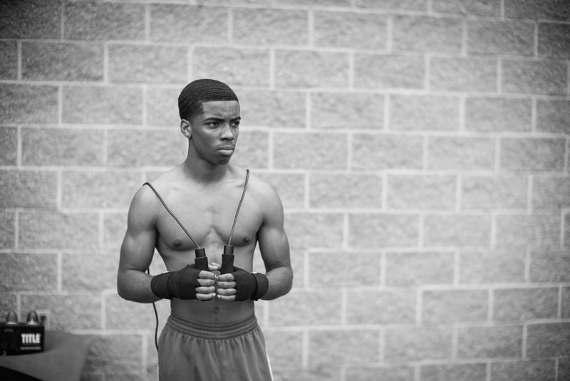 Boxer warming up before sparring at the Newburgh Hook Elite Boxing Club. Ben Moldenhauer/Photographers for Hope