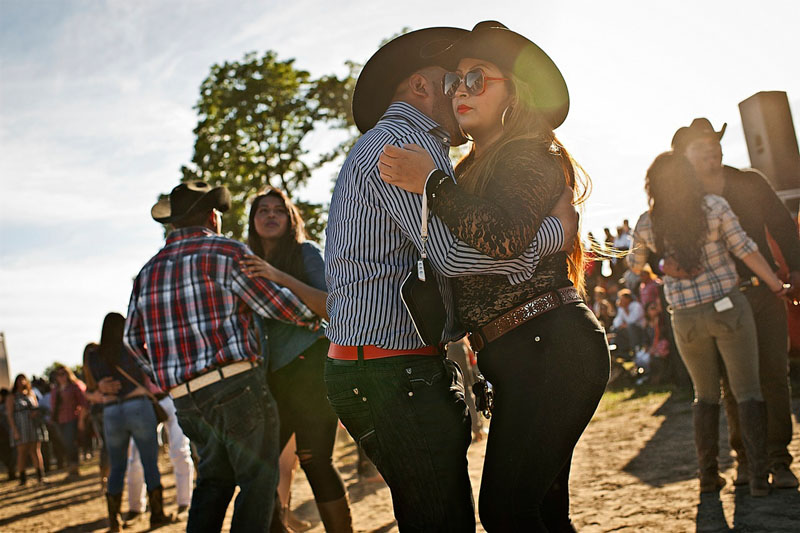 Dancers kicking up the dirt at the Newburgh Tierra Caliente Rodeo. Matteo Cardin/Photographers for Hope