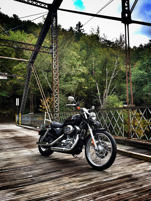 wooden-bridge-and-harley