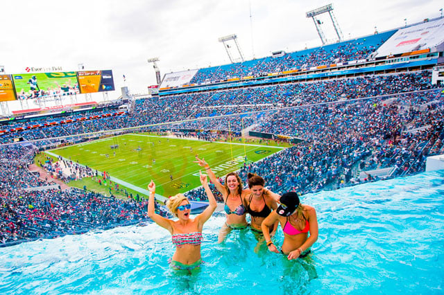 At Jaguars' New Stadium, Come For The Football Or The Swimming : NPR