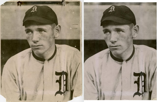 Harry Heilmann. Photo by Charles M. Conlon/National Baseball Hall of Fame Library.