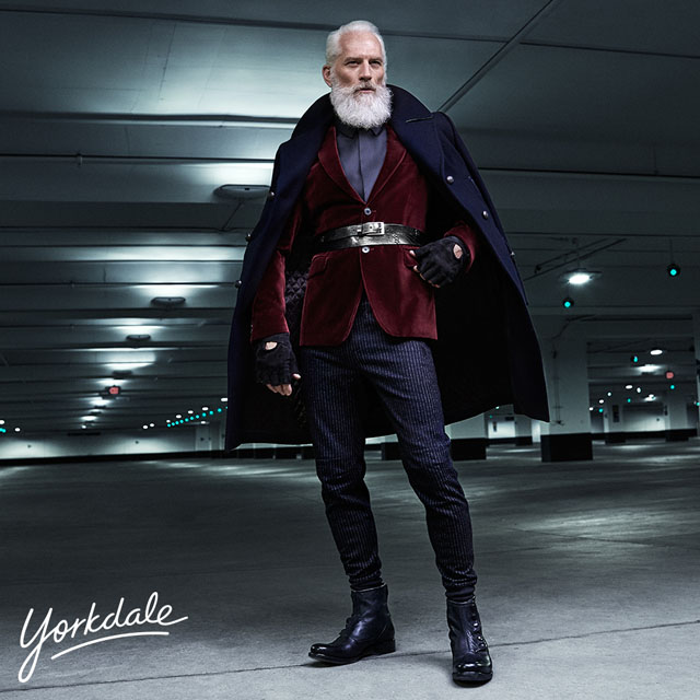 Stunner Santa Poses for a Male Fashion Photo Shoot