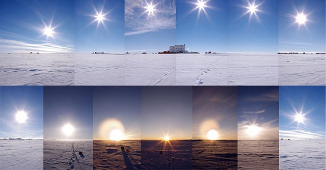 These Photos Show the Sun Bouncing During 24-Hour Sunlight in Antarctica