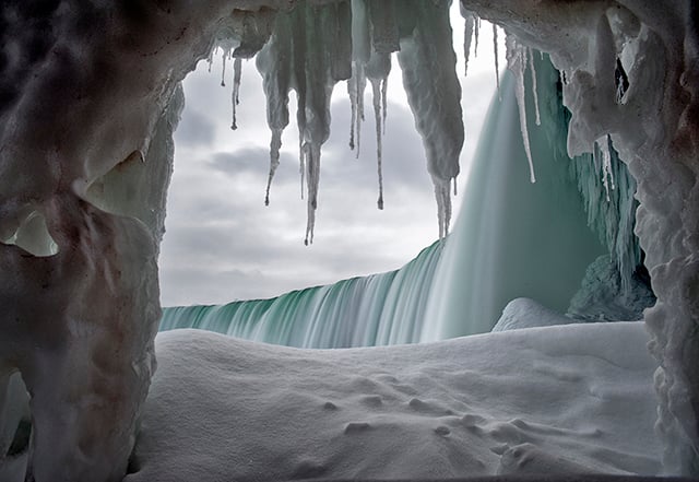 "Icicle Curtains." This photo was just selected as the 1st place winner in the Canadian Geographic "Show Us Your Canada" photo contest.