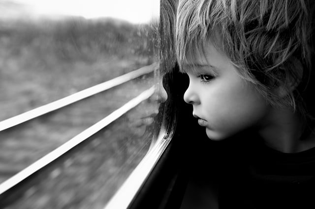 "First Train Ride." Nikon Canada chose this photo of my for a gallery show.