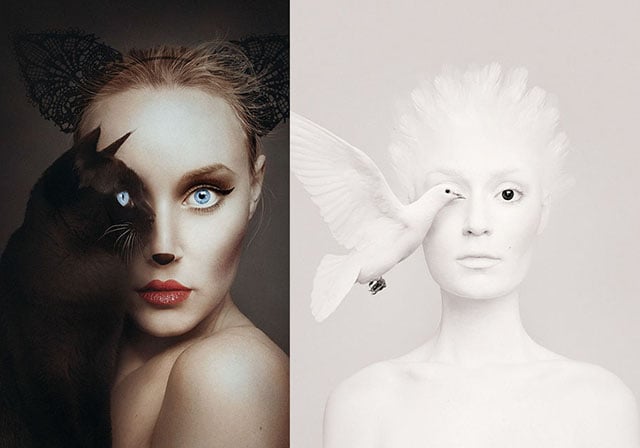 Artist Creates Striking Self-Portraits with Animal Eyes | PetaPixel