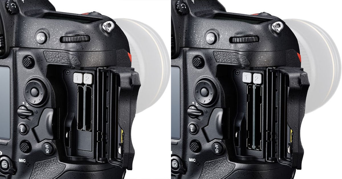Nikon Can Swap Out the Memory Card Slots in the D5 Between CF 