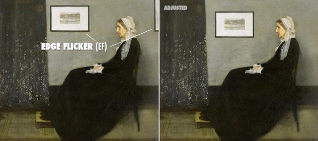 Painting by Whistler showing no Edge Flicker when Adjusted.