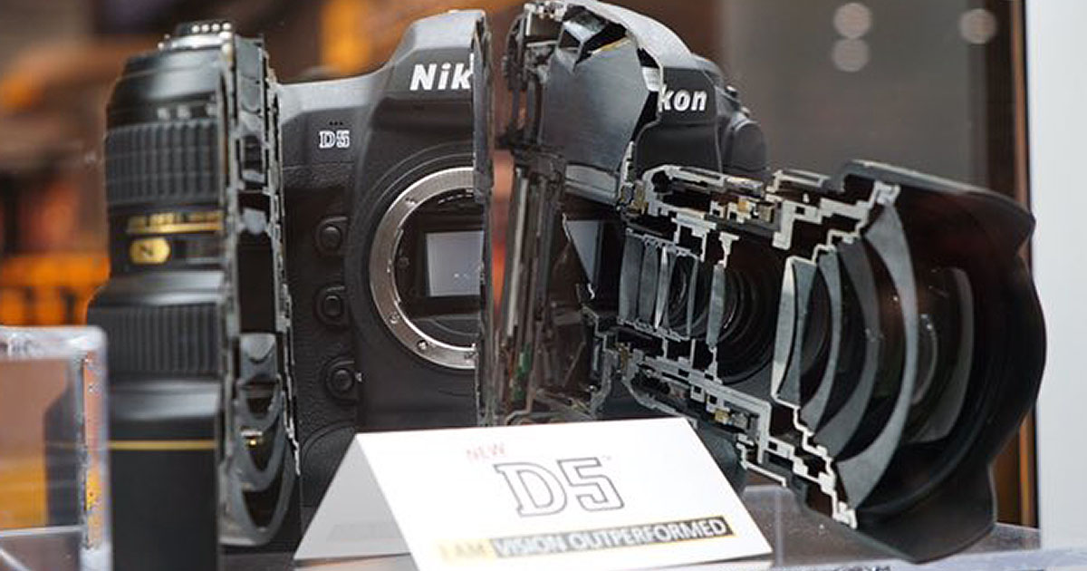 Nikon Sliced This D5 in Half to Reveal the DSLR's Guts